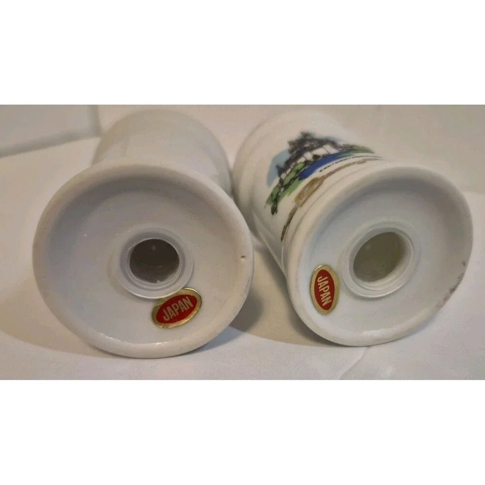 Walt Disney World Cinderella Castle Salt & Pepper Shakers Made In Japan VTG